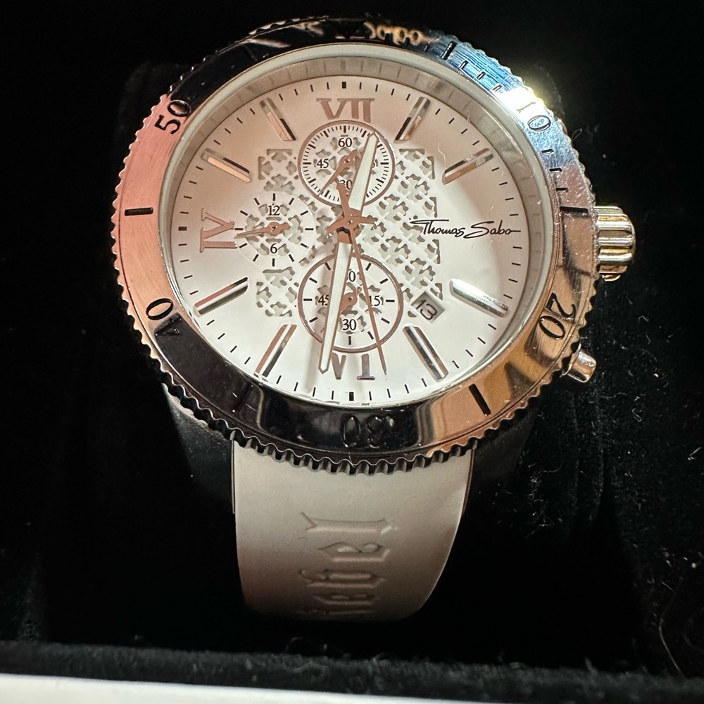 Thomas Sabo Rebel at Heart Chrono Rotating Bezel Watch